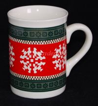 Eddie Bauer Winter NORDIC SNOWFLAKES Holiday Coffee Mug